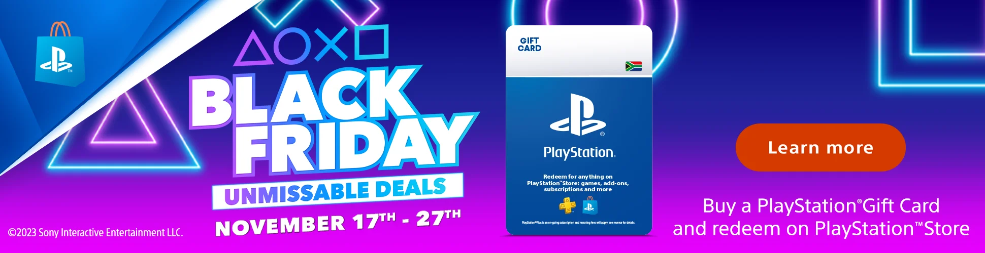 PlayStation Store Black Friday Sale 2023