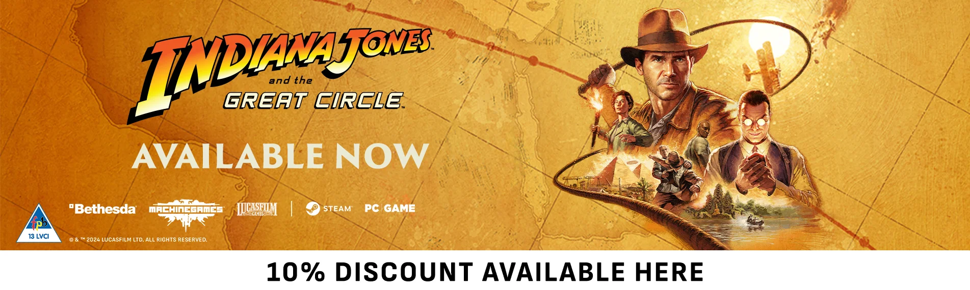 Get 10% Off On Indiana Jones and the Great Circle (PC)